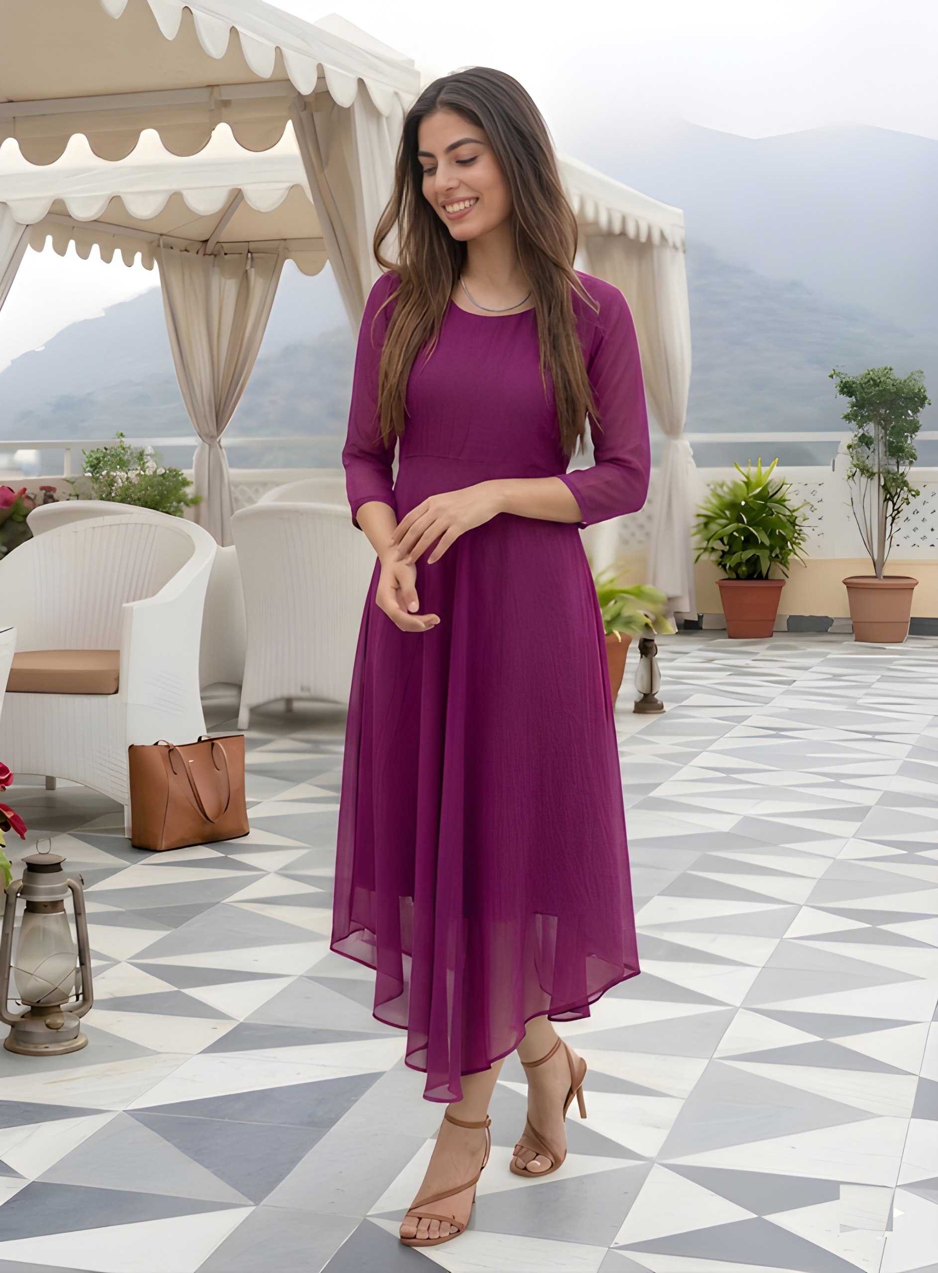 YNF Wholesale Georgette Designer Dresses  | Surat Manufacturer