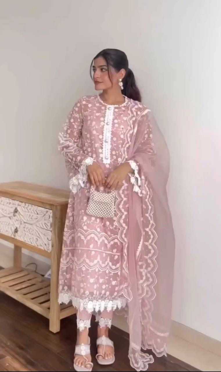 YNF Wholesale Soft Net Embroidery Suits  | Surat Manufacturer