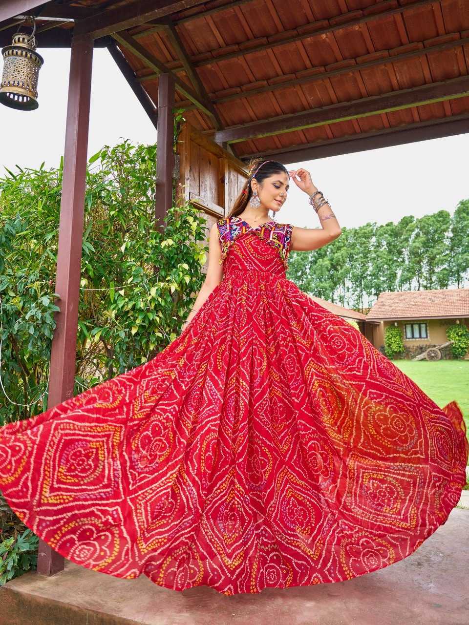 YNF Wholesale Faux Georgette Georgette Gown  | Surat Manufacturer