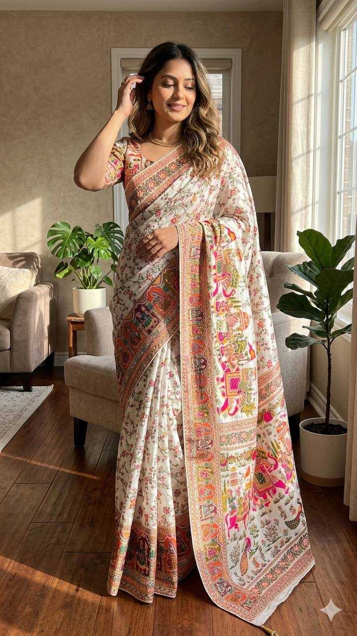 YNF Wholesale Pashmina Designer Sarees  | Surat Manufacturer
