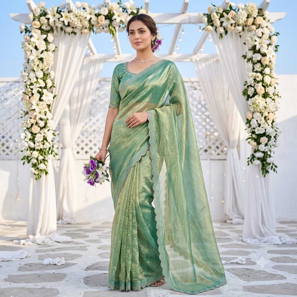 YNF Wholesale Space Silk Fancy Sarees  | Surat Manufacturer