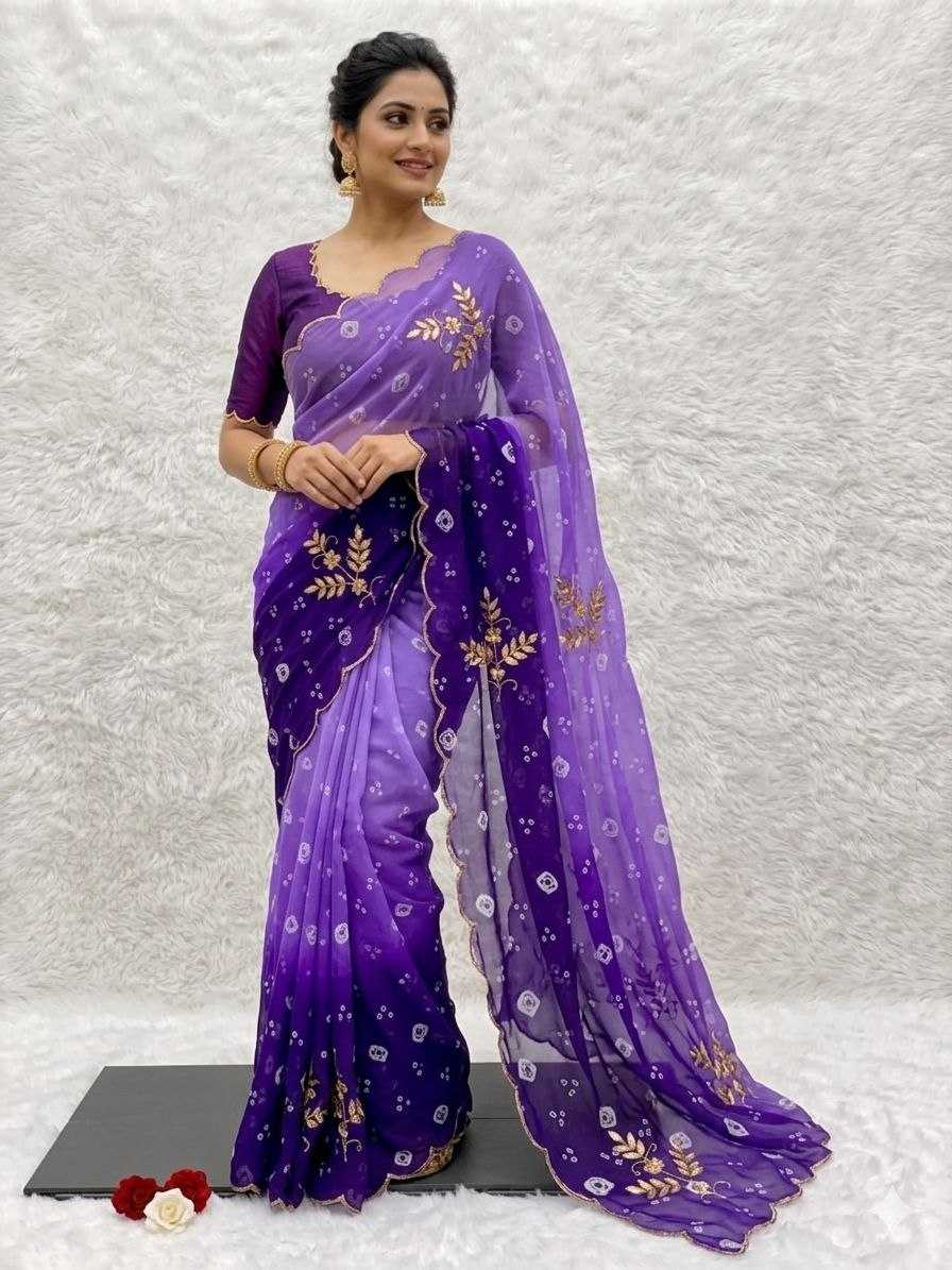 YNF Wholesale Georgette Printed Sarees  | Surat Manufacturer