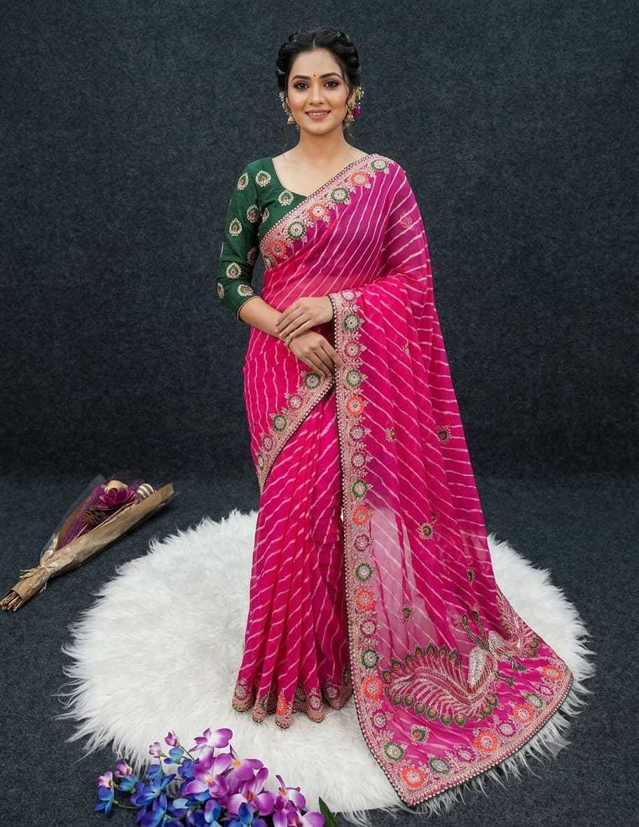 YNF Wholesale Georgette Printed Sarees  | Surat Manufacturer