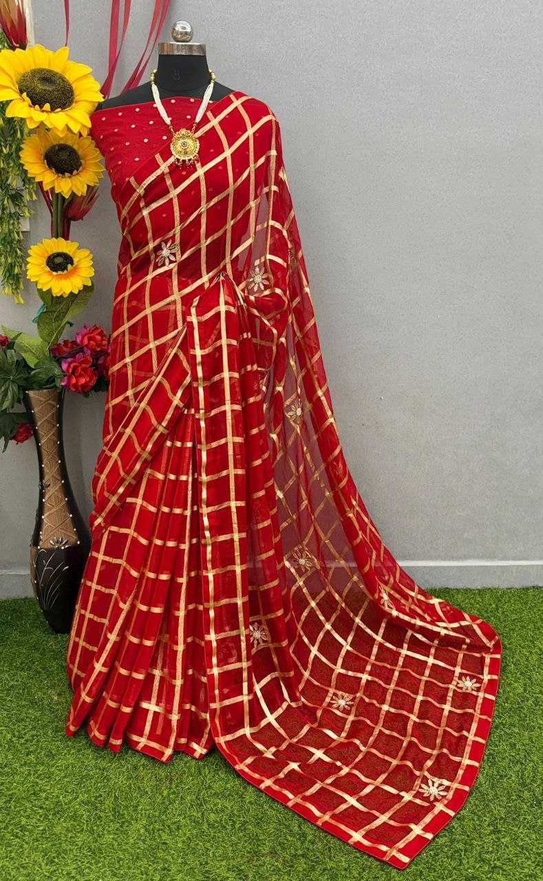 YNF Wholesale Viscose Georgette Sarees  | Surat Manufacturer