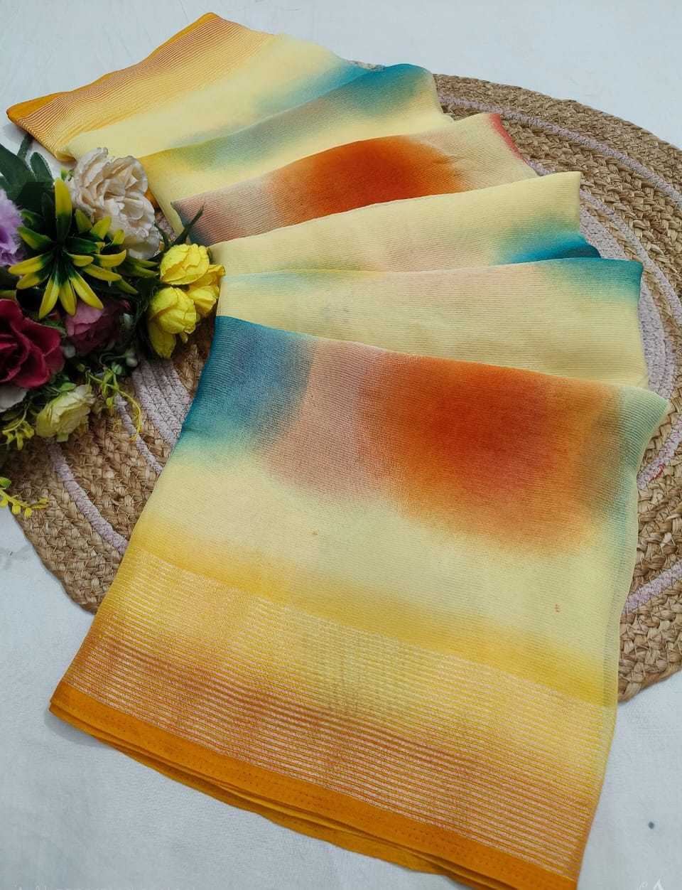 YNF Wholesale Georgette Party Wear Sarees  | Surat Manufacturer