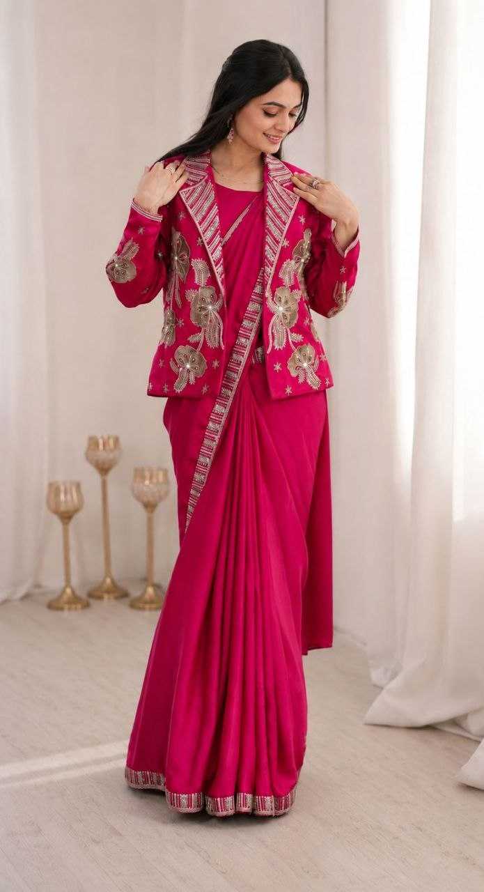 YNF Wholesale Heavy Crepe Party Wear Sarees  | Surat Manufacturer