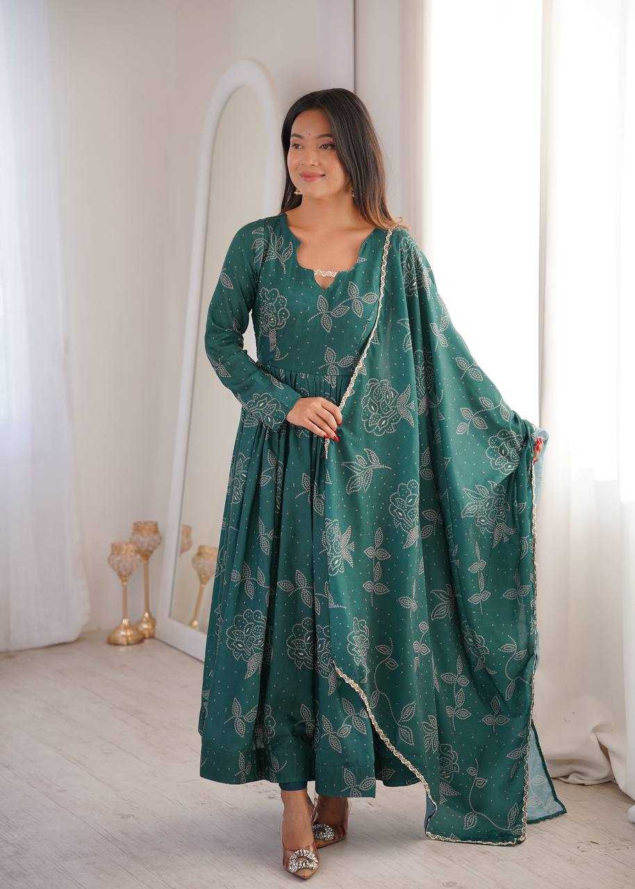YNF Wholesale Maslin Printed Gowns  | Surat Manufacturer
