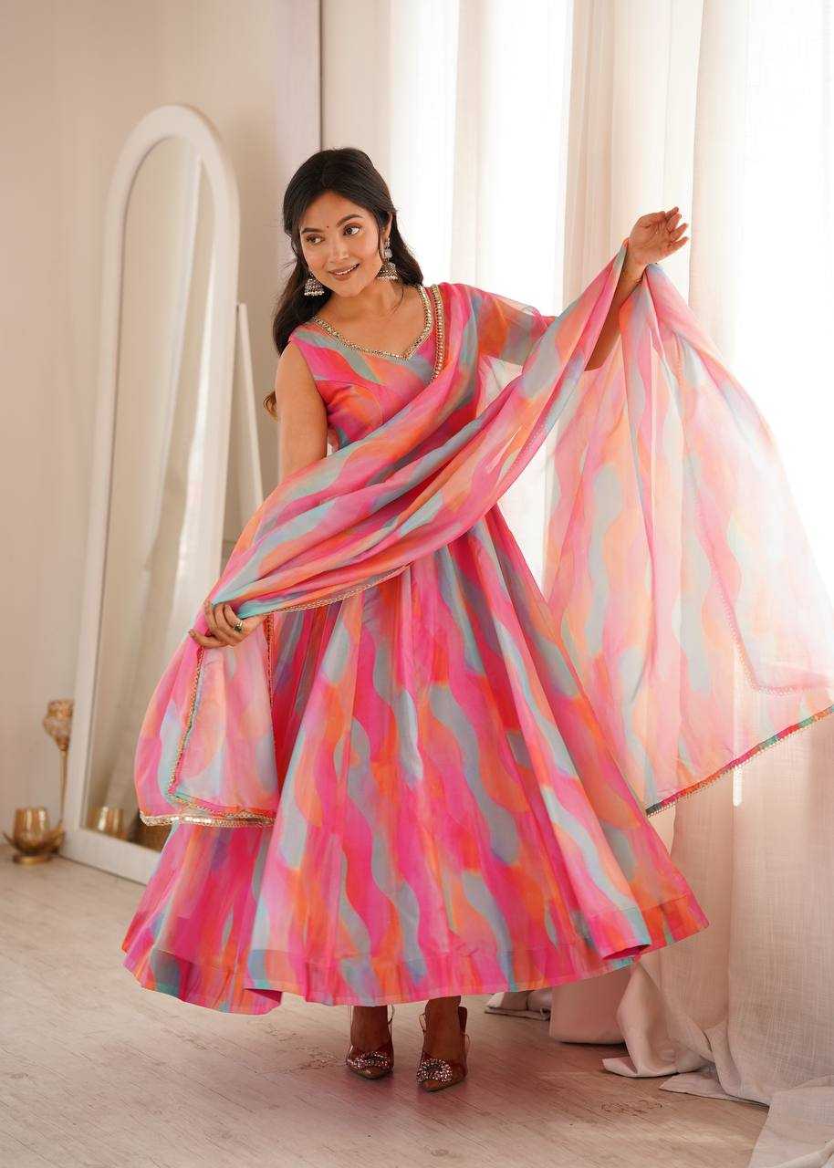 YNF Wholesale Organza Wedding Gown  | Surat Manufacturer