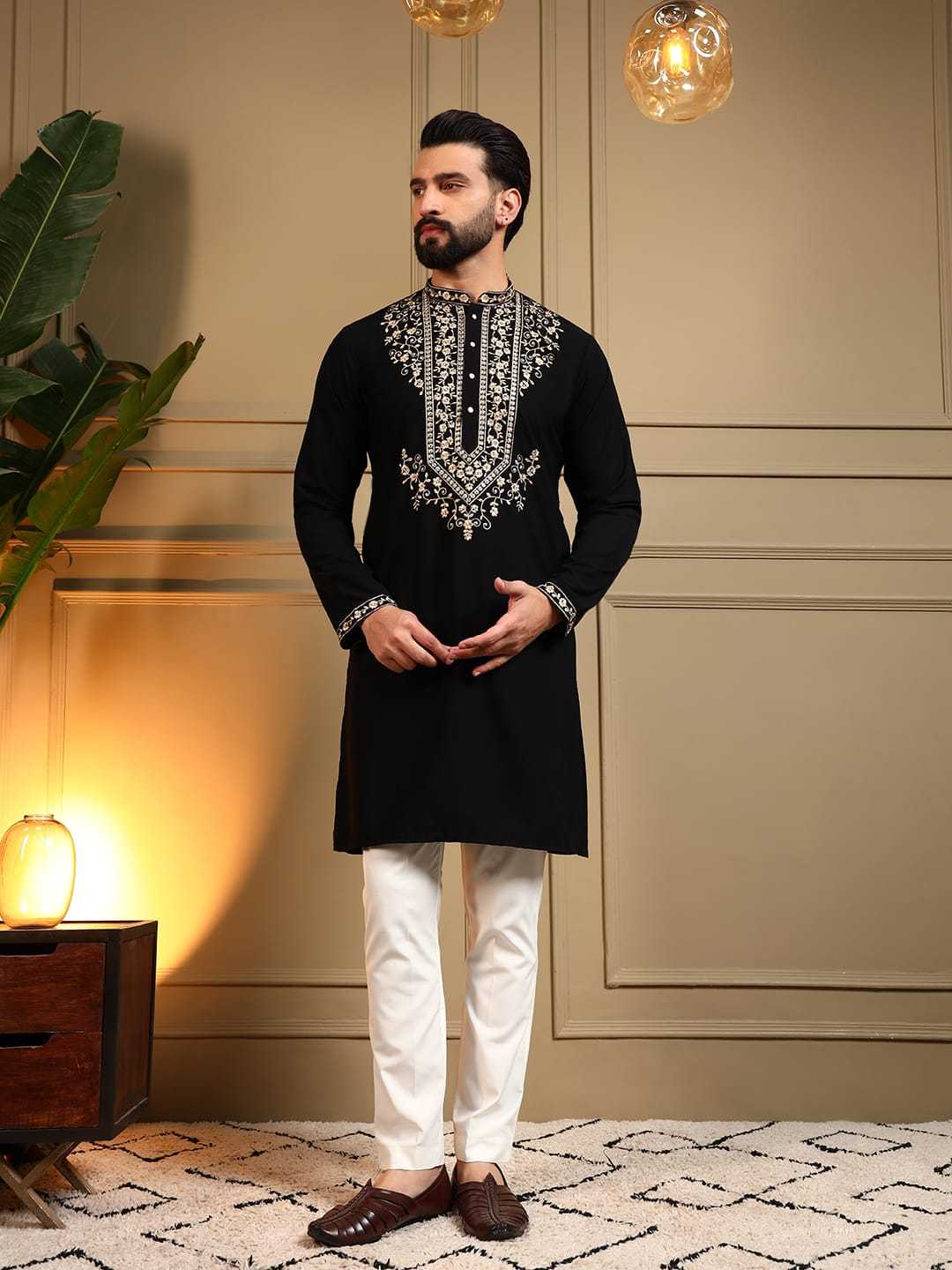 YNF Wholesale Armani Mens Kurta Pyjama  | Surat Manufacturer
