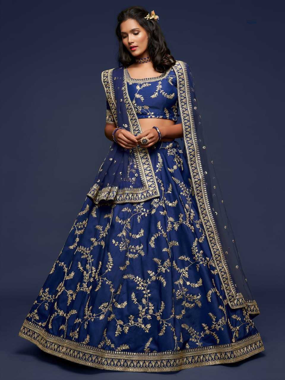 YNF Wholesale Art Silk Embroidered Lehenga  | Surat Manufacturer