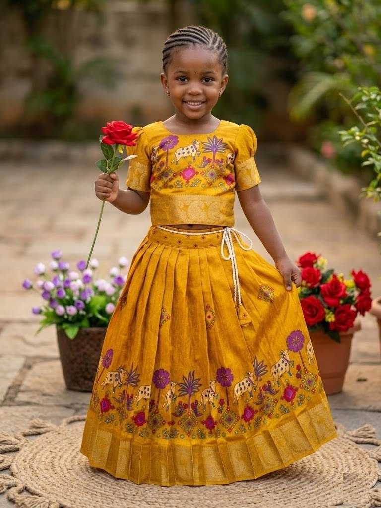 YNF Wholesale Soft Cotton Kids Lehenga  | Surat Manufacturer