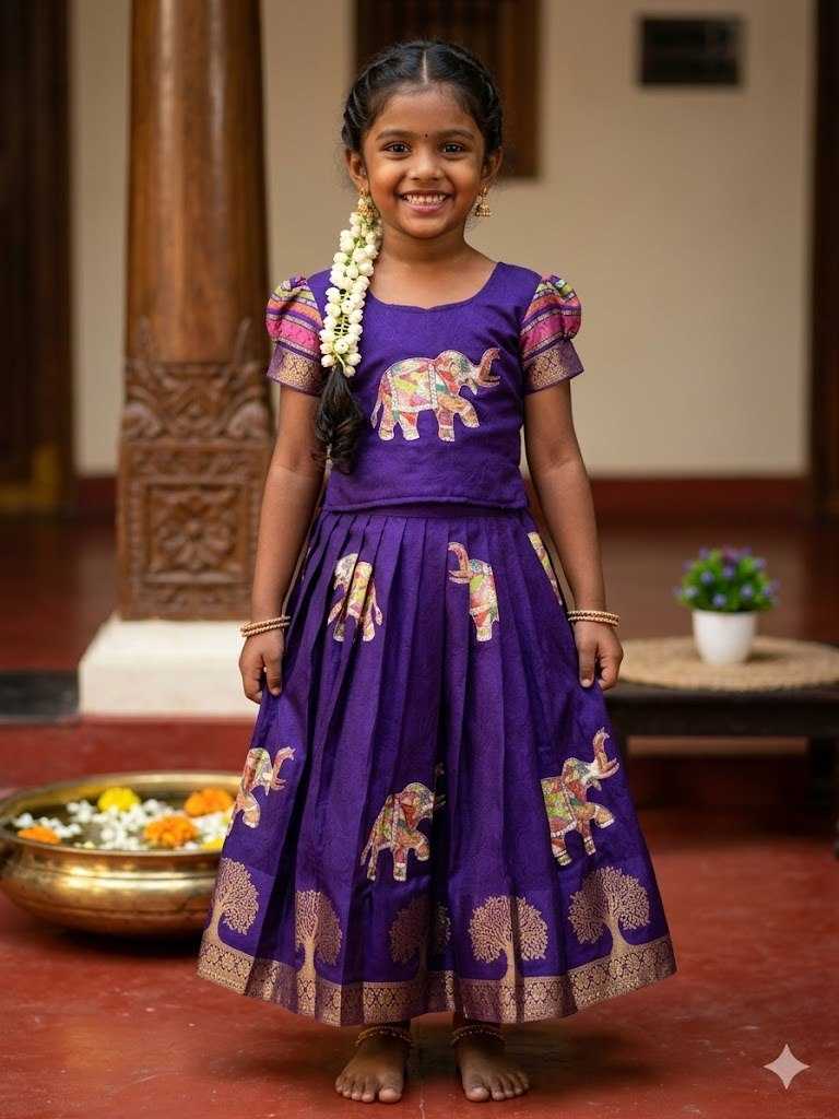 YNF Wholesale Soft Cotton Kids Lehenga  | Surat Manufacturer
