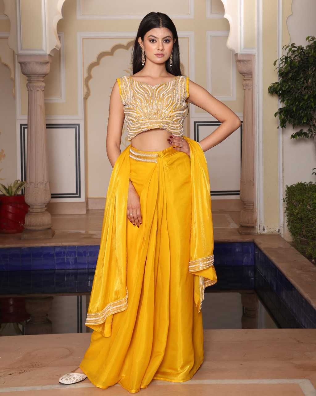 YNF Wholesale Silk Embroidered Dresses  | Surat Manufacturer