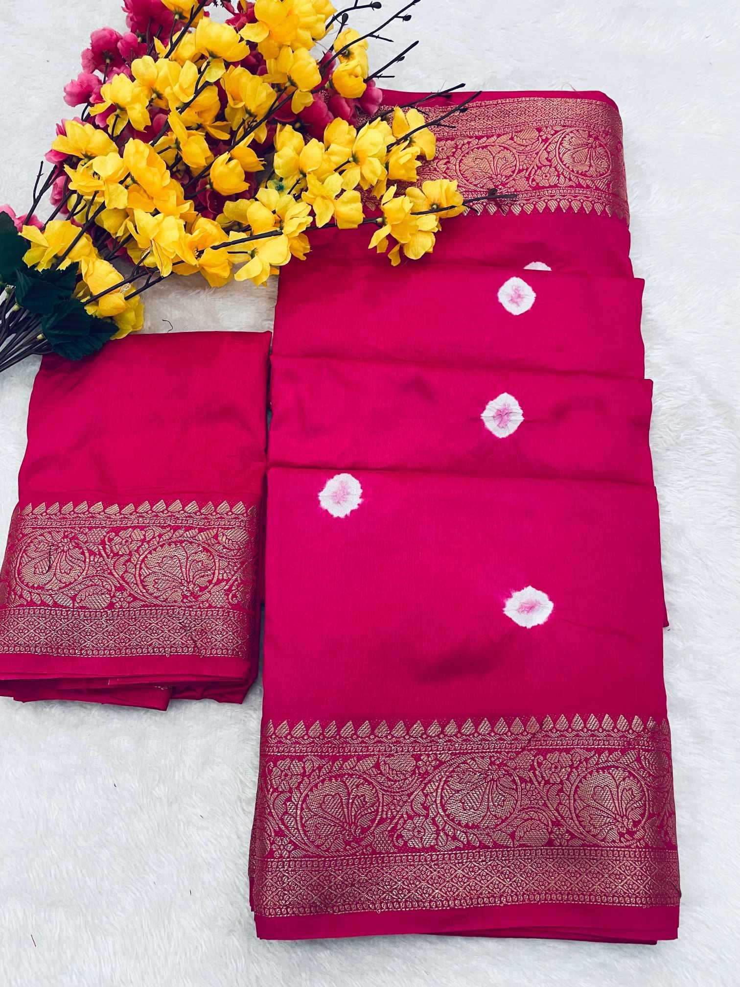 YNF Wholesale Kanjivaram Silk Printed Silk Saree  | Surat Manufacturer