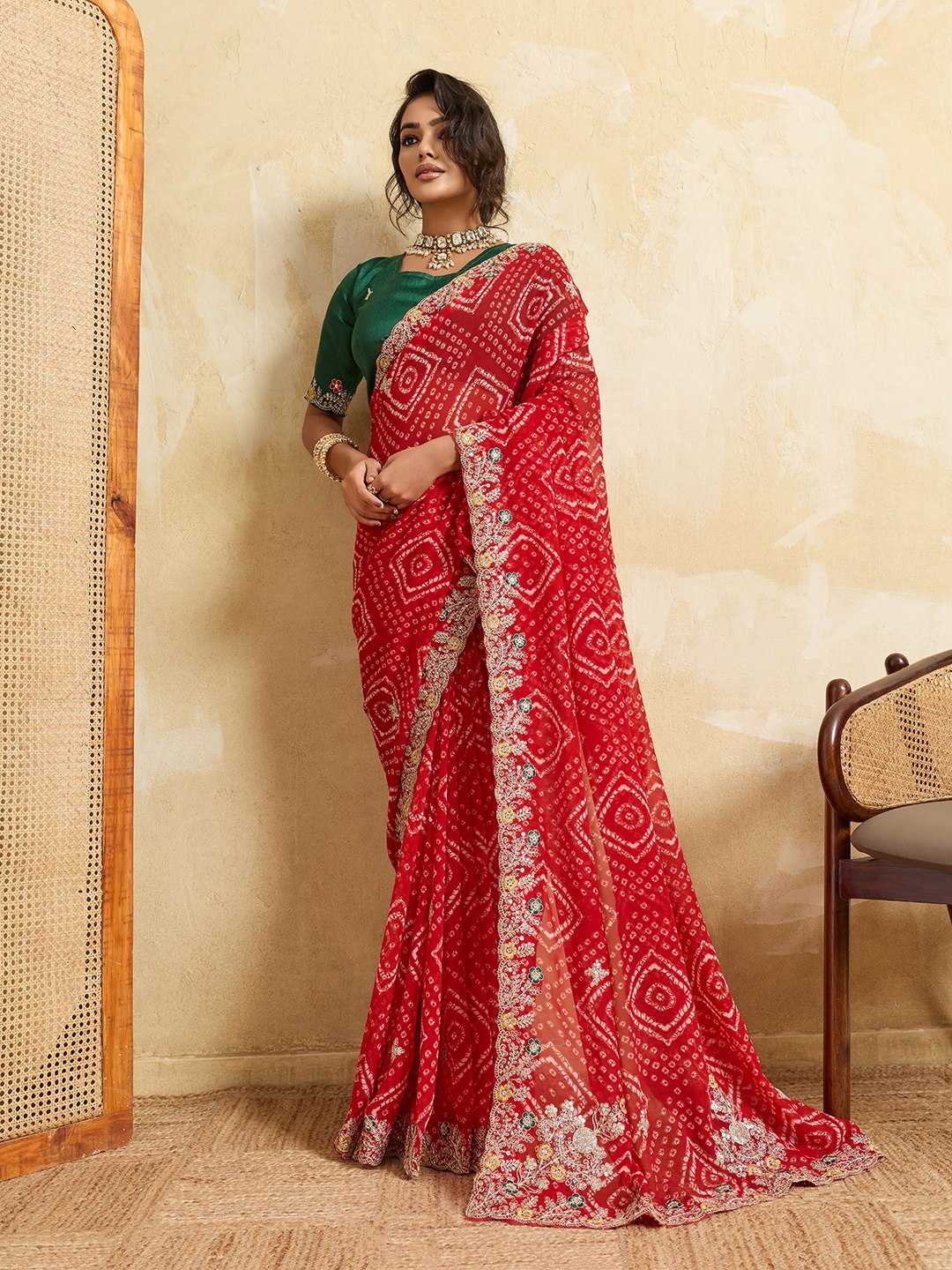 YNF Wholesale Georgette Printed Sarees  | Surat Manufacturer