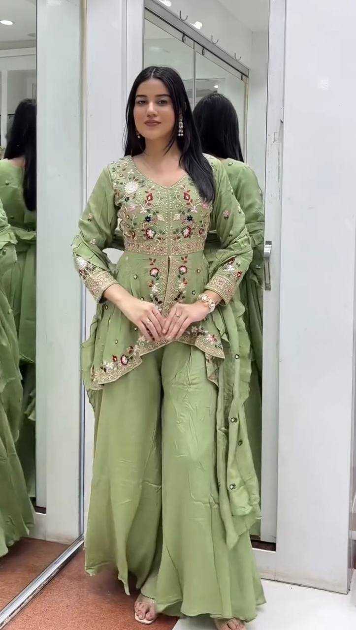 YNF Wholesale Rangoli Silk Palazzo Suit  | Surat Manufacturer