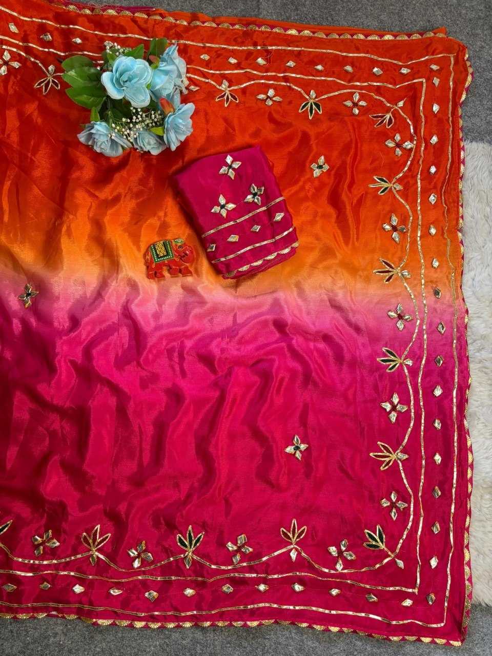 YNF Wholesale Chinon Fancy Sarees  | Surat Manufacturer
