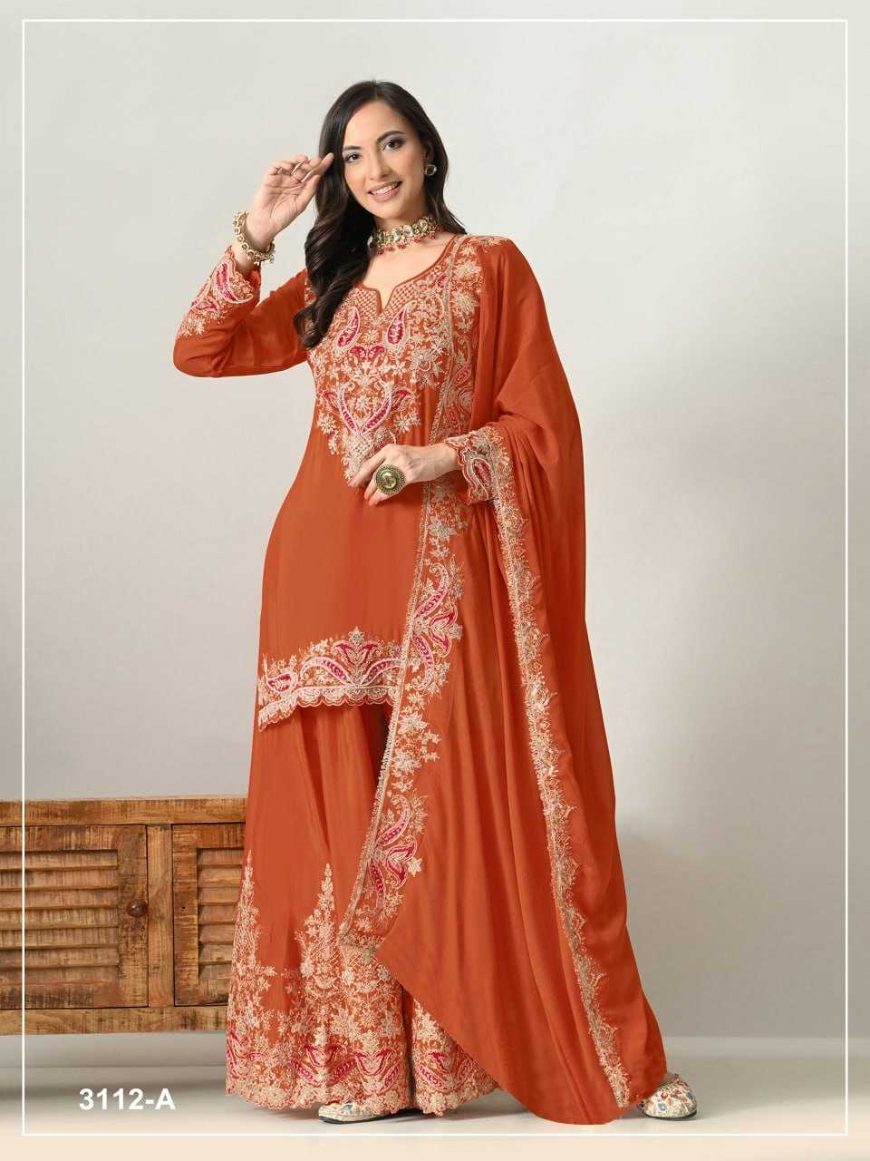 YNF Wholesale Heavy Chinnon Silk Embroidery Suits  | Surat Manufacturer