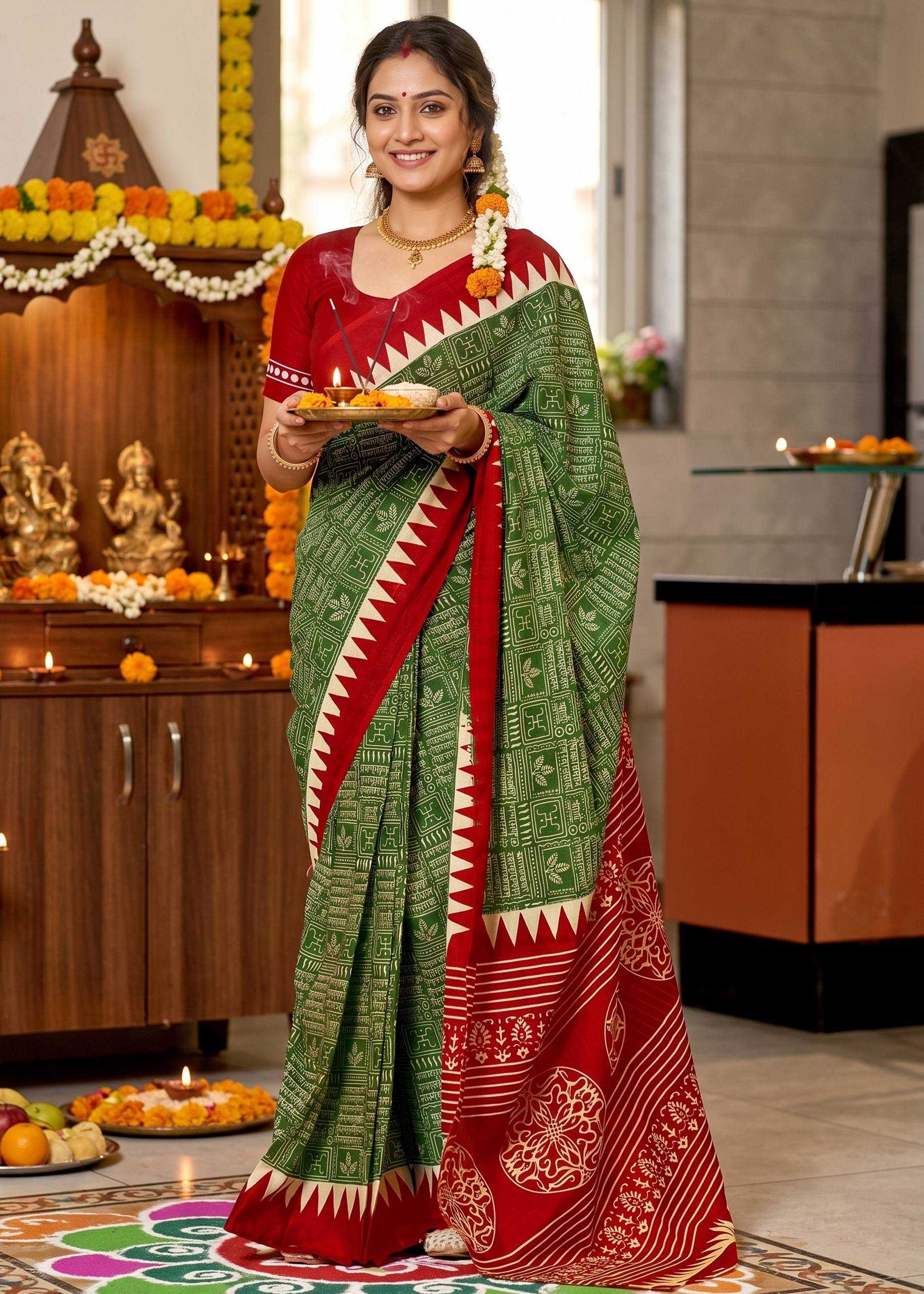 YNF Wholesale Cotton Designer Sarees  | Surat Manufacturer
