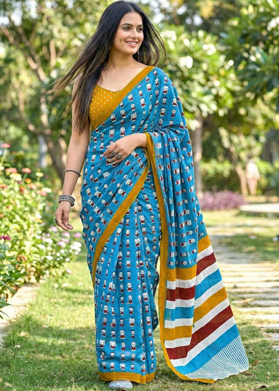 YNF Wholesale Soft Cotton Designer Sarees  | Surat Manufacturer