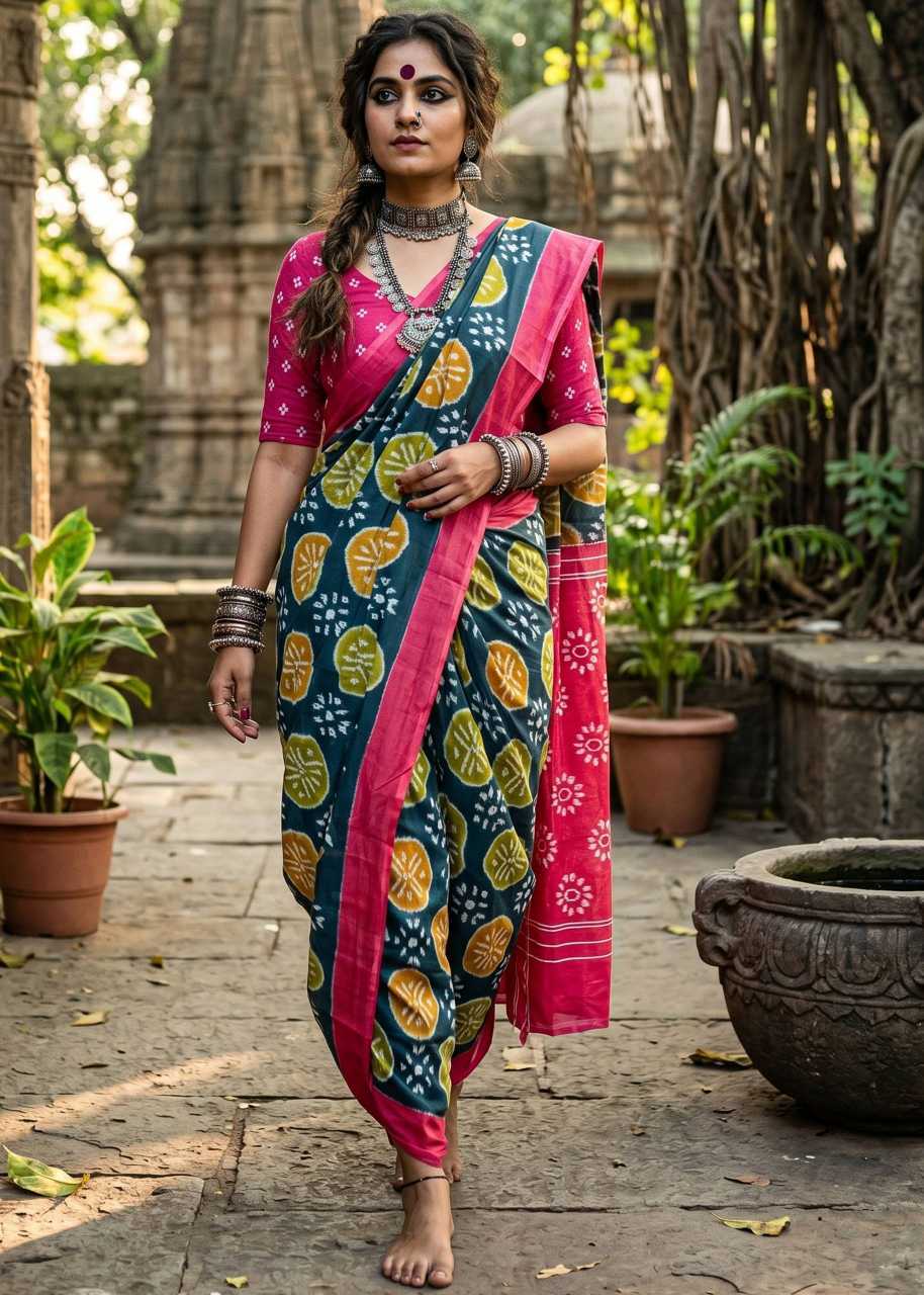 YNF Wholesale Cotton Printed Sarees  | Surat Manufacturer