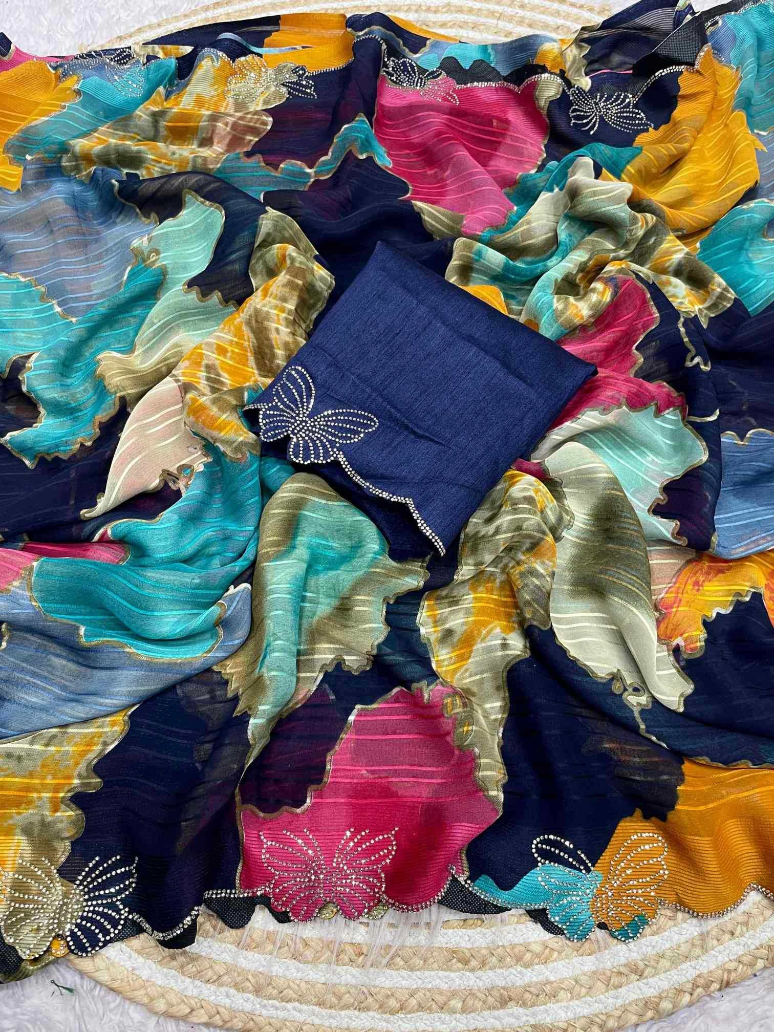 Keevaa Exporter  WEIGHTLESS Designer Sarees - YNF Online