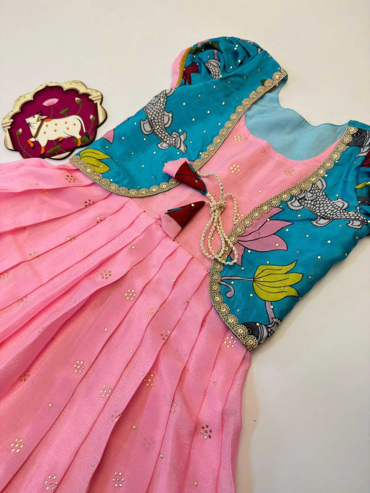 YNF Wholesale Chinon Silk Kids Lehenga  | Surat Manufacturer