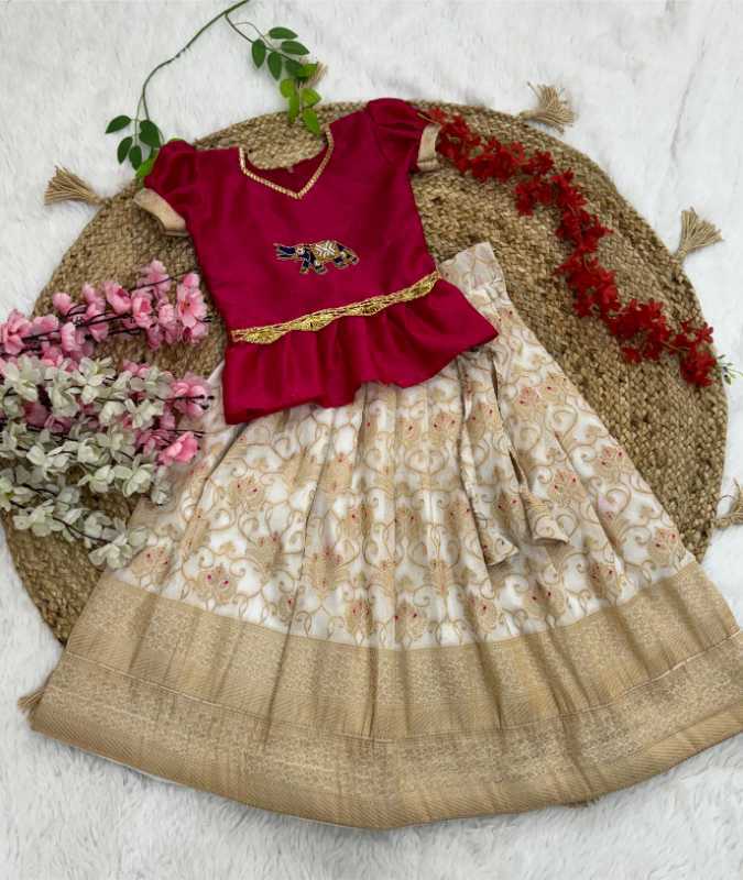 YNF Wholesale Cotton Kids Lehenga  | Surat Manufacturer