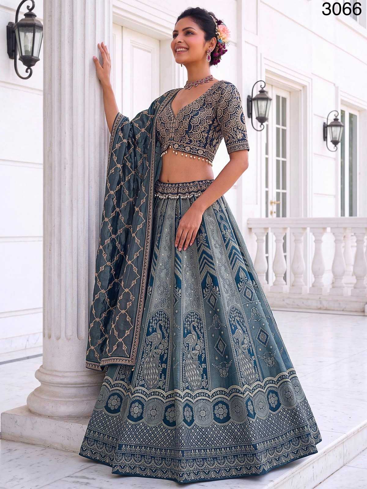 YNF Wholesale Banarasi Soft Silk Silk Lehenga  | Surat Manufacturer
