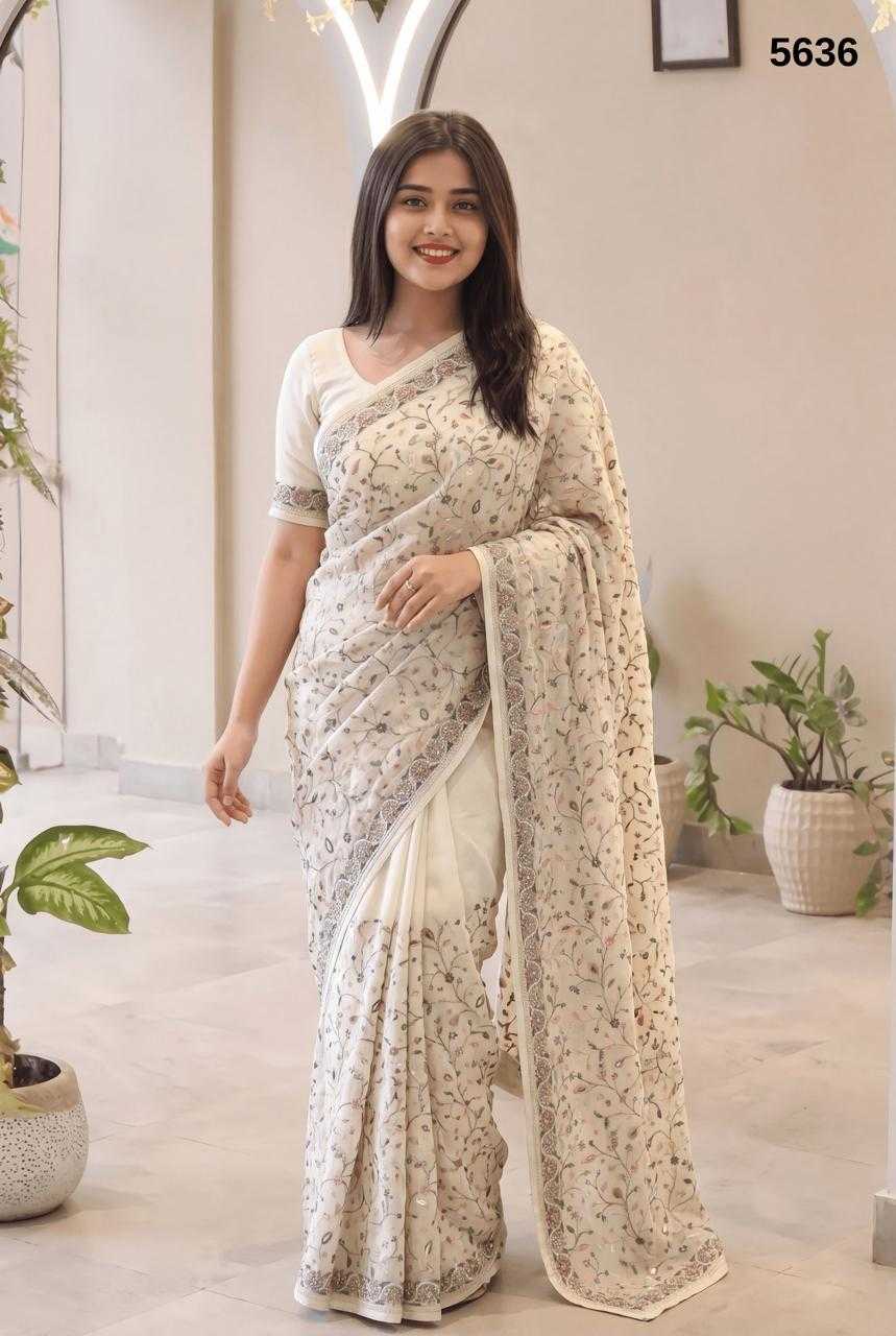 YNF Wholesale Fancy Party Wear Sarees  | Surat Manufacturer