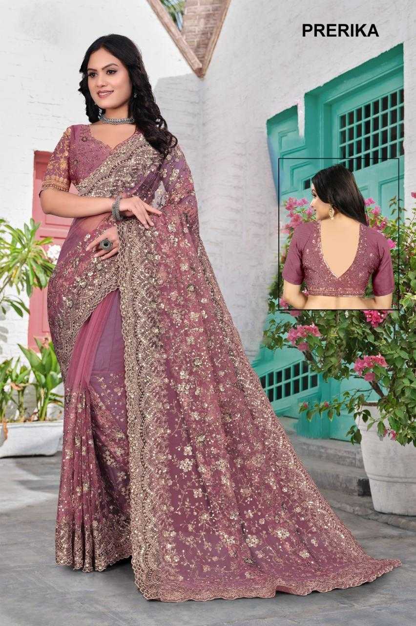 YNF Wholesale Butterfly Net Sequence Sarees  | Surat Manufacturer