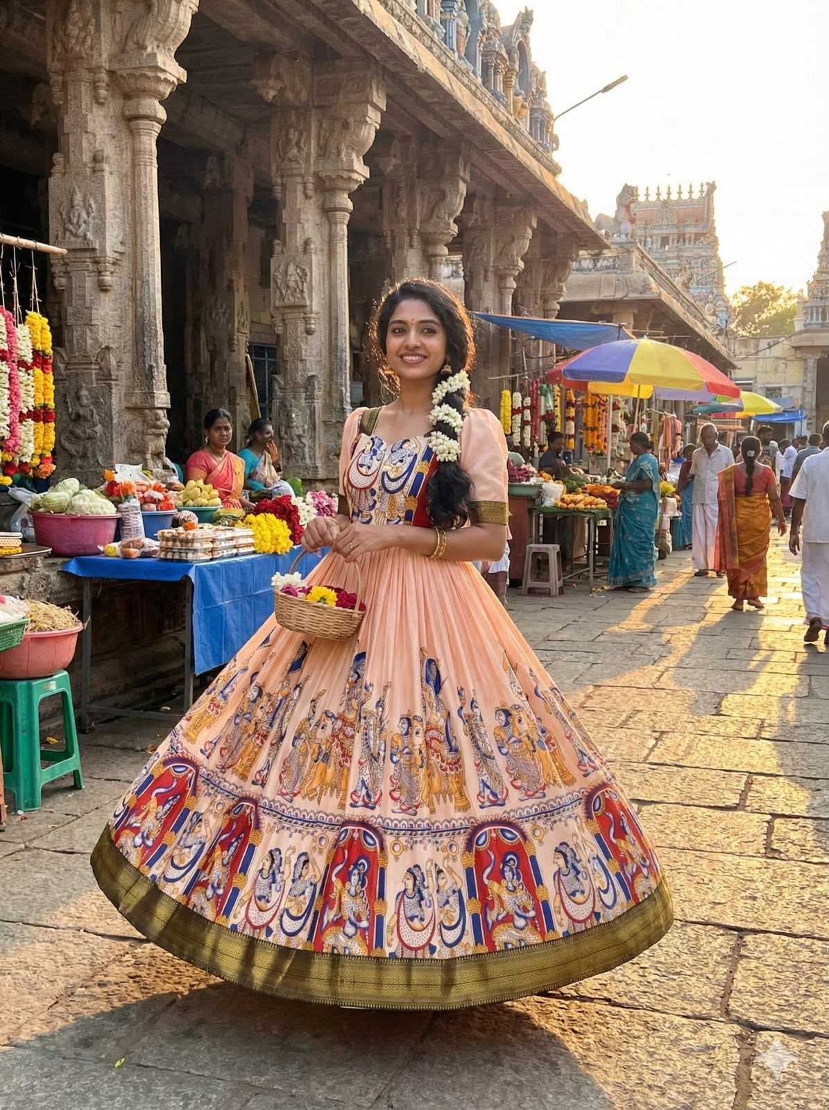 YNF Wholesale Dola Silk Printed Gowns  | Surat Manufacturer