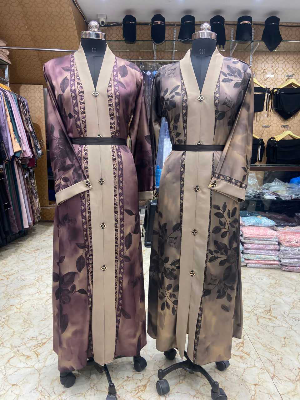 YNF Wholesale Satin Abaya  | Surat Manufacturer