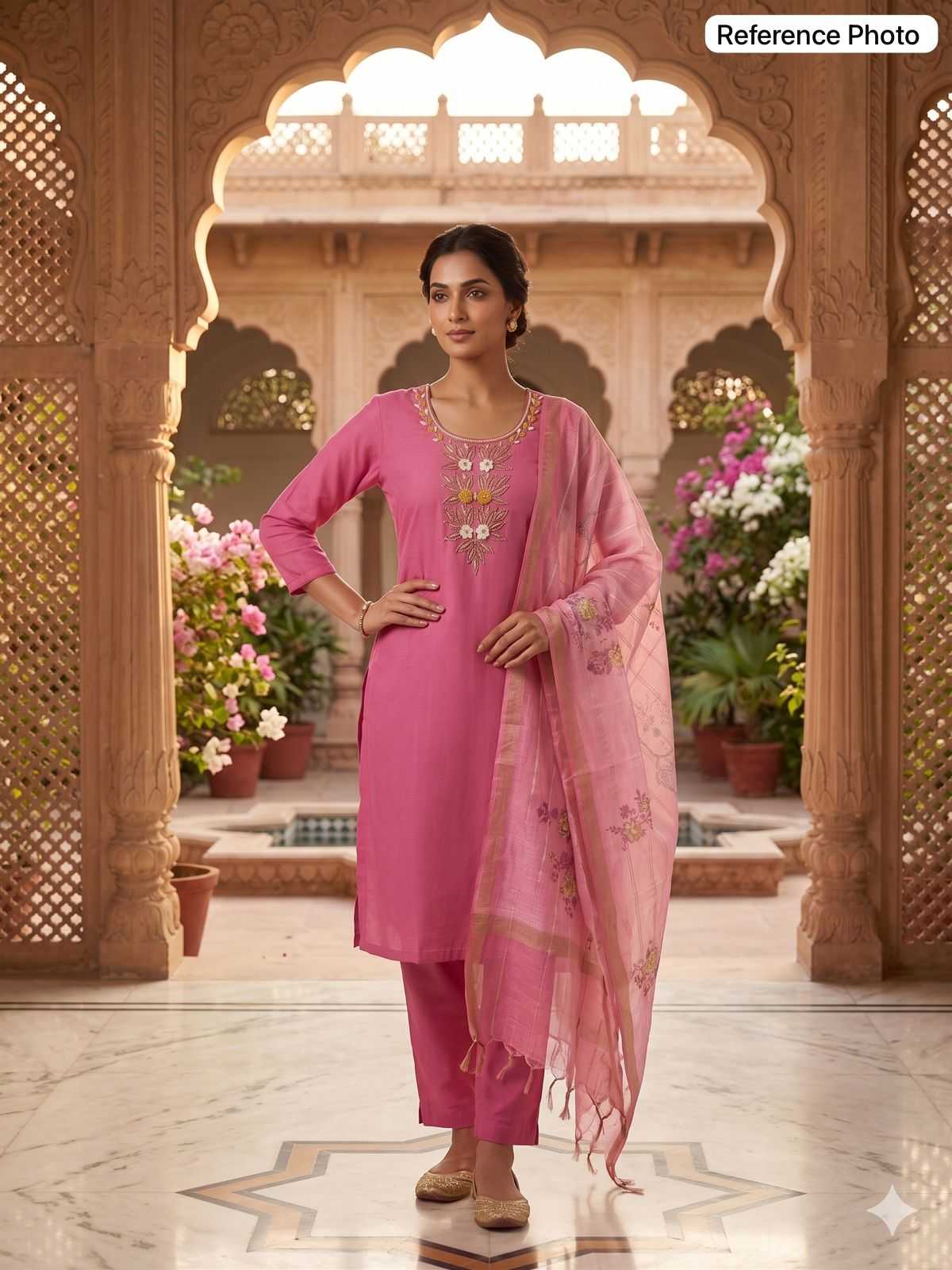 YNF Wholesale Chanderi Soft Designer Kurtis  | Surat Manufacturer