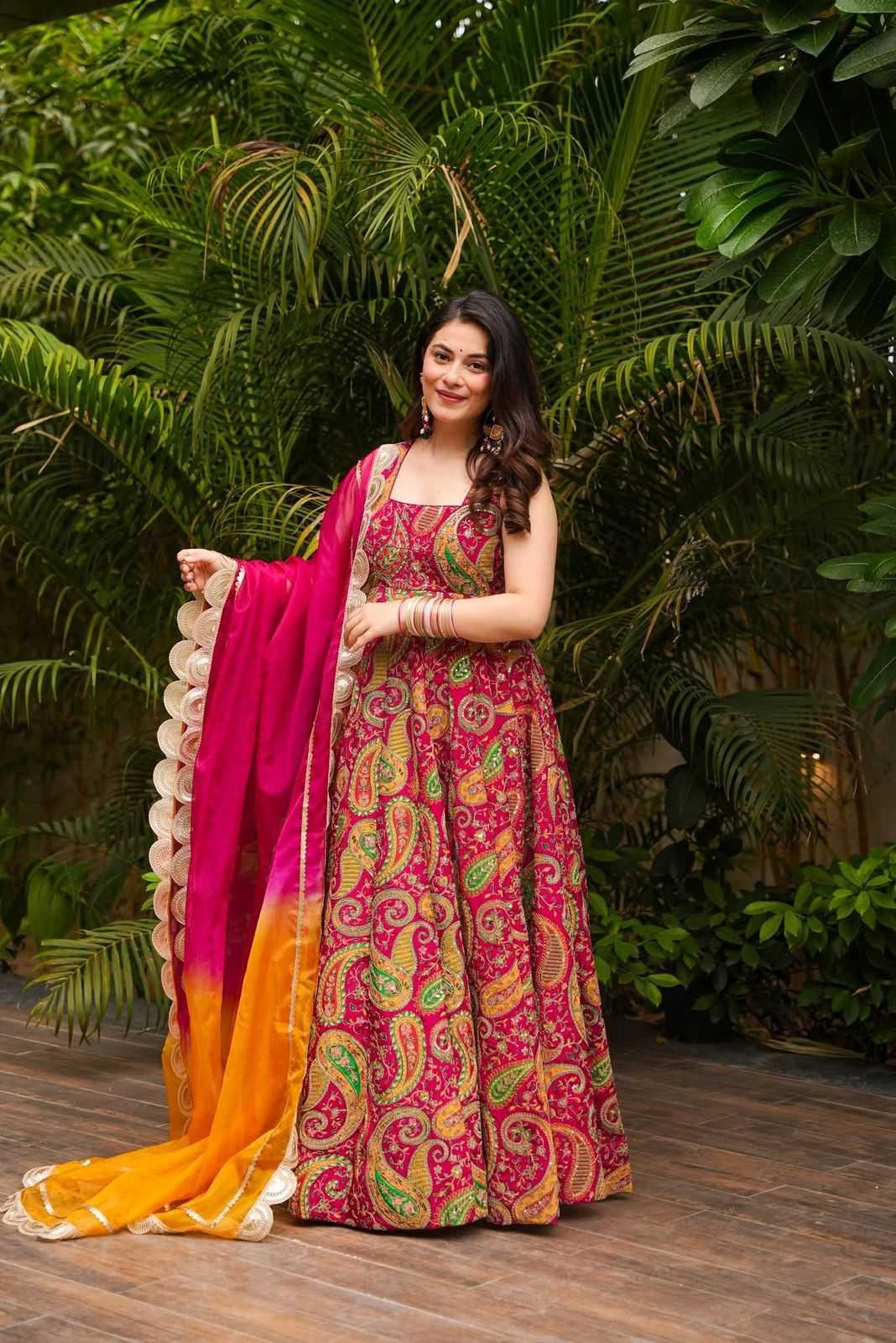 YNF Wholesale Jimmy Choo Anarkali Gown  | Surat Manufacturer