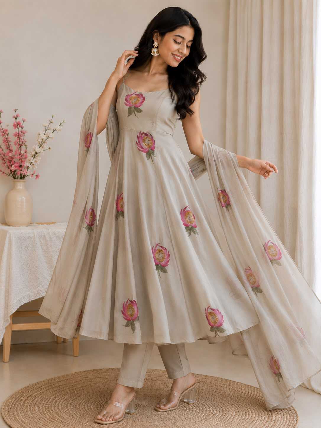 YNF Wholesale Faux Georgette Anarkali Gown  | Surat Manufacturer
