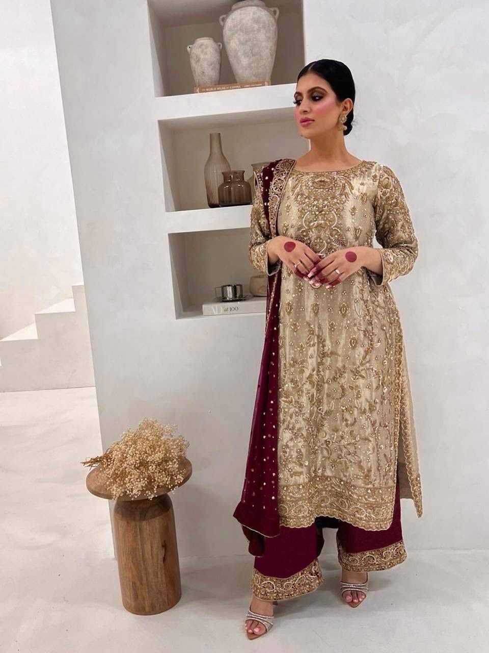 YNF Wholesale Heavy Silk Embroidered Kurtis  | Surat Manufacturer