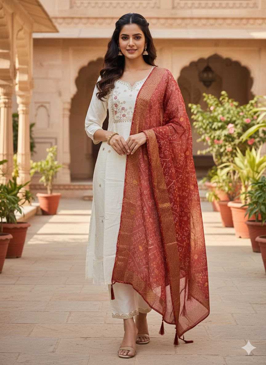 YNF Wholesale Heavy Roman Silk Embroidered Kurtis  | Surat Manufacturer
