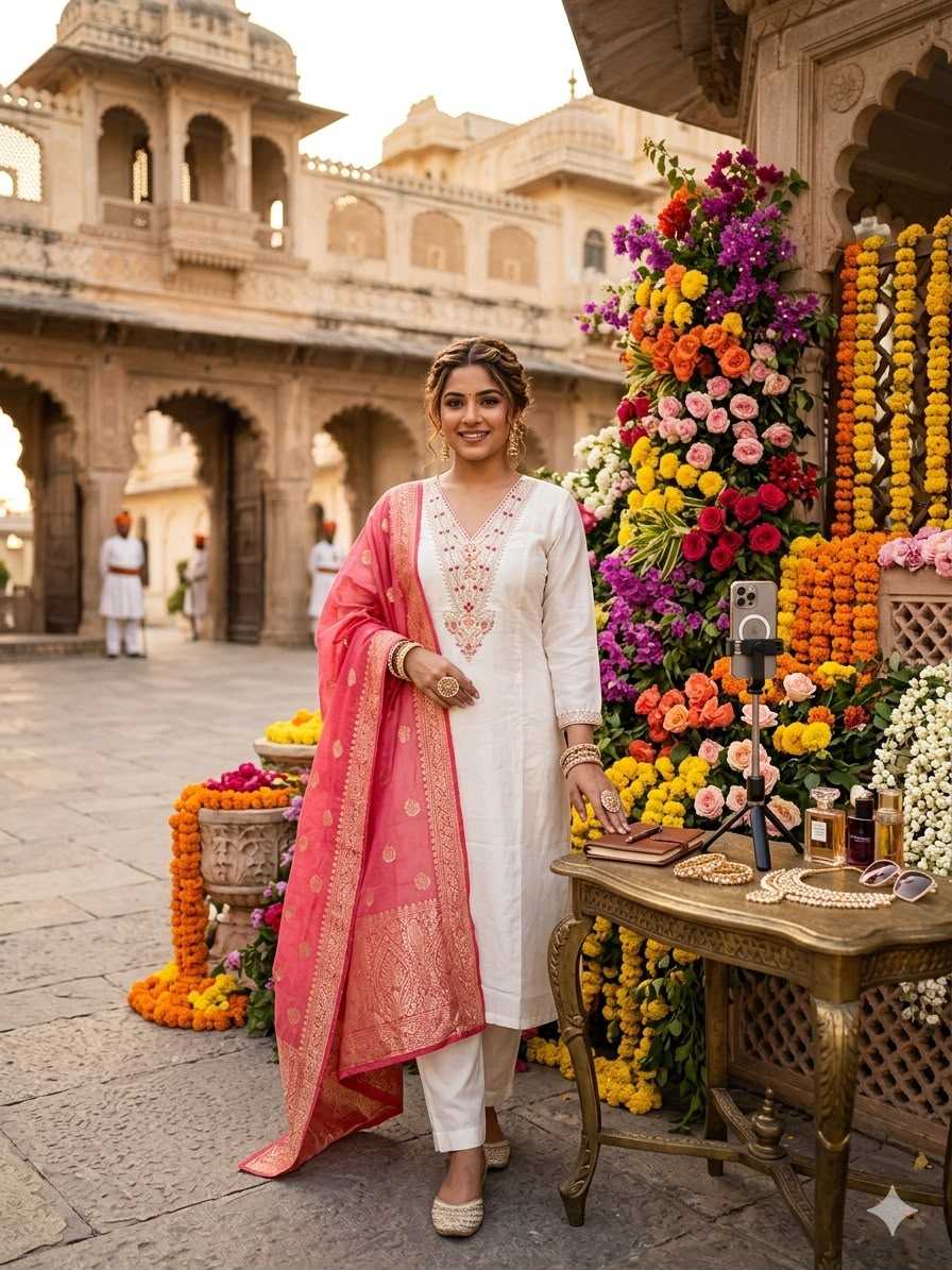 YNF Wholesale Heavy Roman Silk Embroidered Kurtis  | Surat Manufacturer