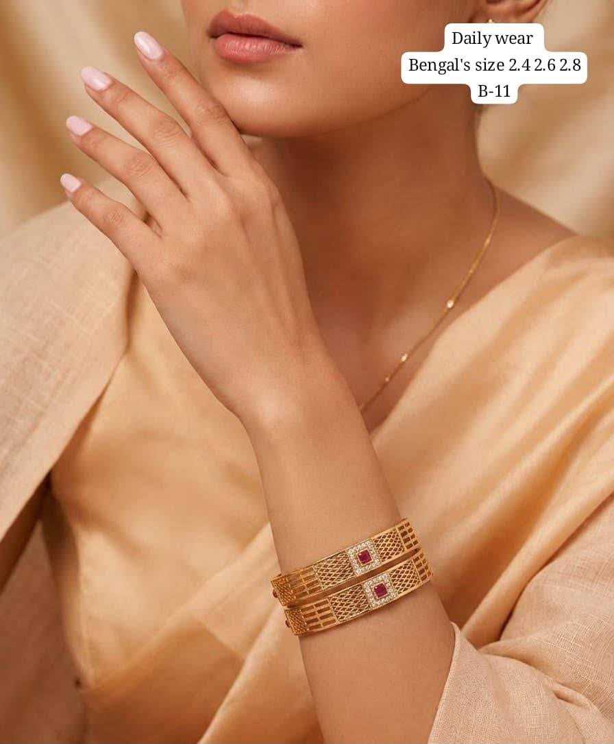 YNF Wholesale Brass Antique Bangles  | Surat Manufacturer