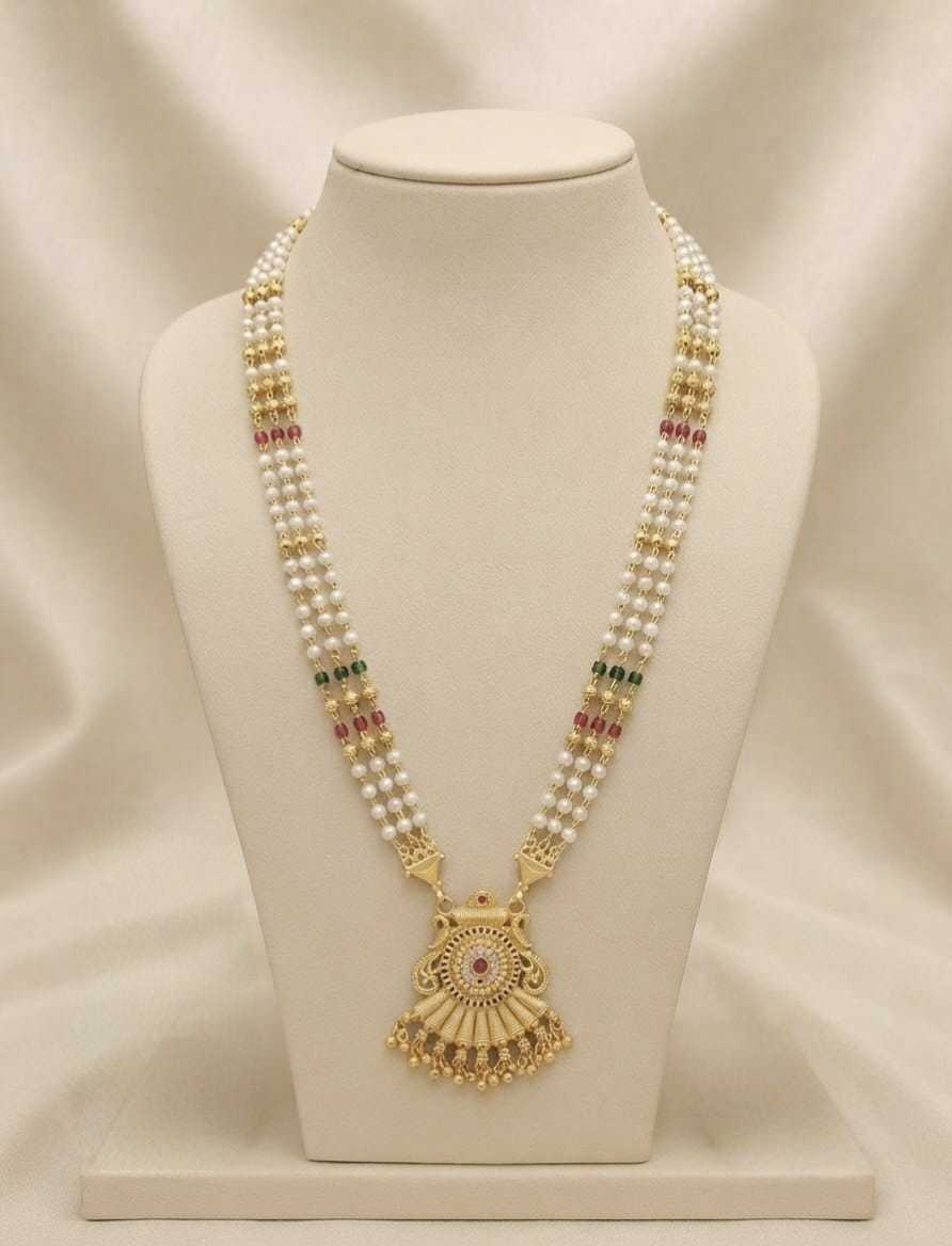 YNF Wholesale Brass Fancy Mala Necklaces  | Surat Manufacturer
