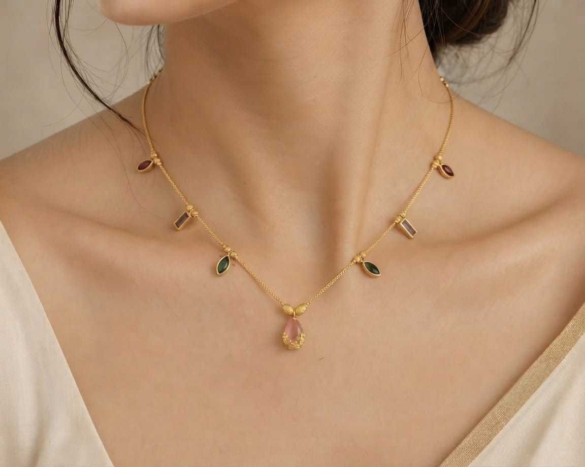YNF Wholesale Brass Necklaces Set  | Surat Manufacturer