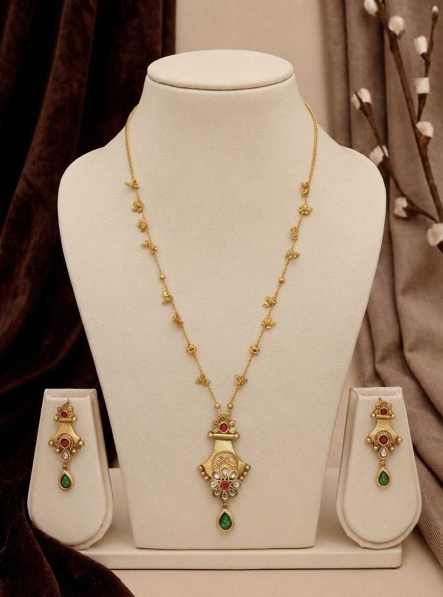 YNF Wholesale Brass Necklaces Set  | Surat Manufacturer