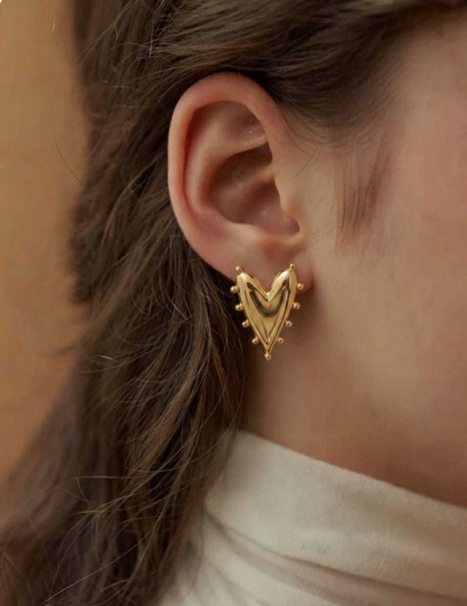 YNF Wholesale Brass Stud Earrings  | Surat Manufacturer