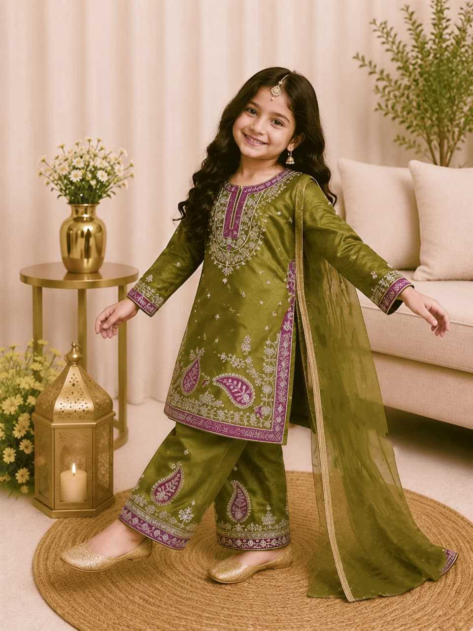 YNF Wholesale Premium Silk Kids Suit  | Surat Manufacturer