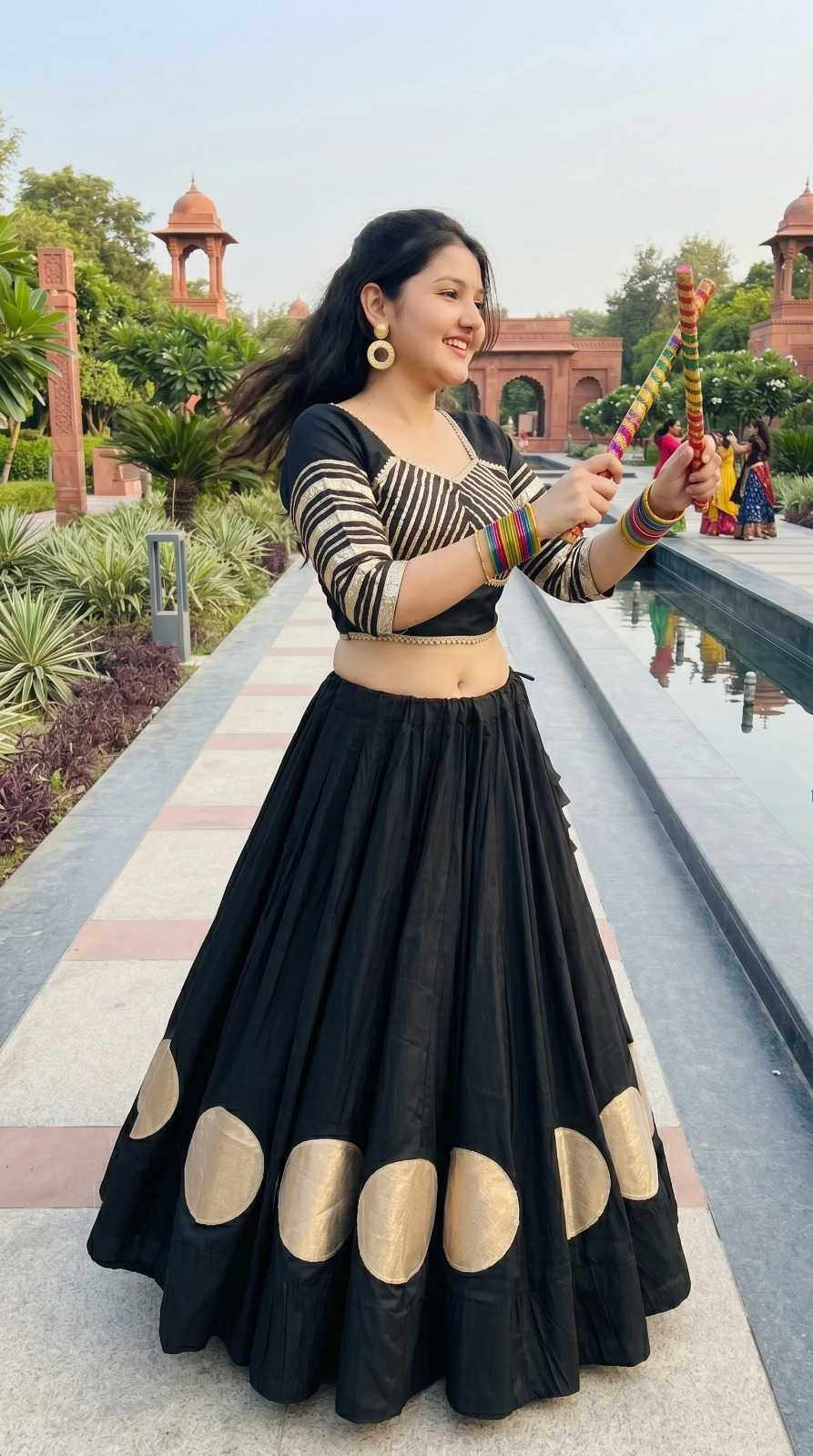 YNF Wholesale Heavy Roman Silk Designer Lehenga  | Surat Manufacturer