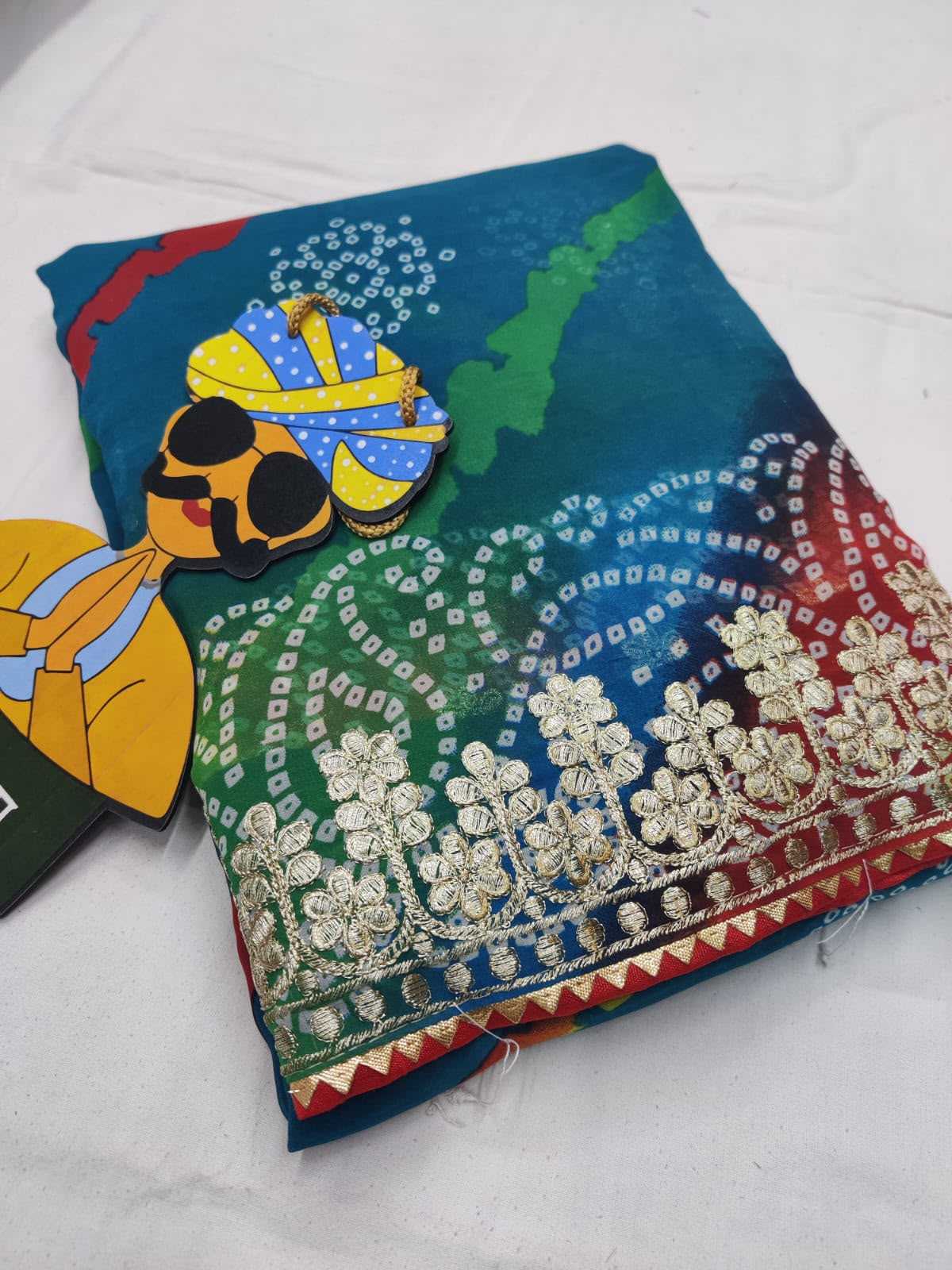 YNF Wholesale Bandhani Silk Leheriya Sarees  | Surat Manufacturer