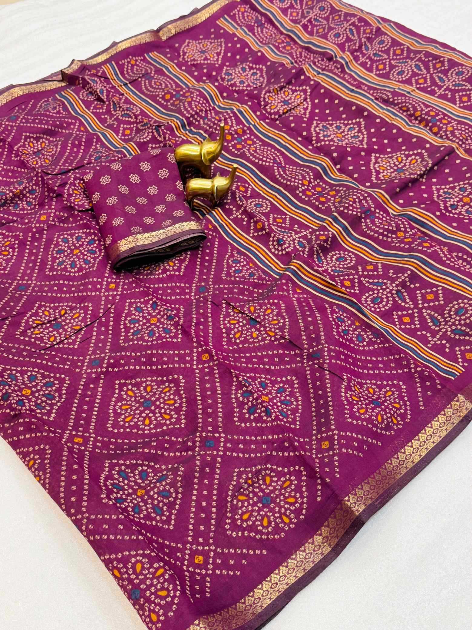 YNF Wholesale Silk Printed Silk Saree  | Surat Manufacturer