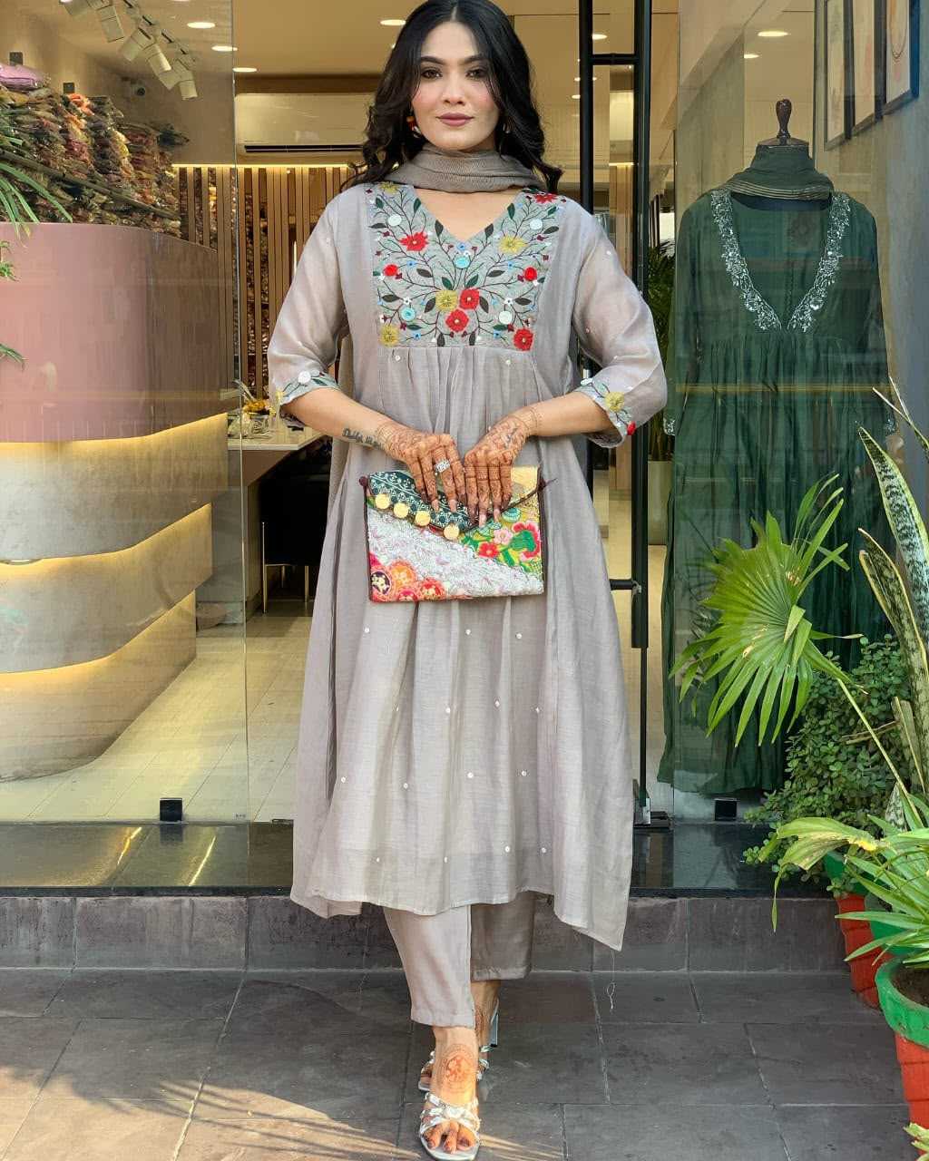 YNF Wholesale Chinon Designer Kurtis  | Surat Manufacturer