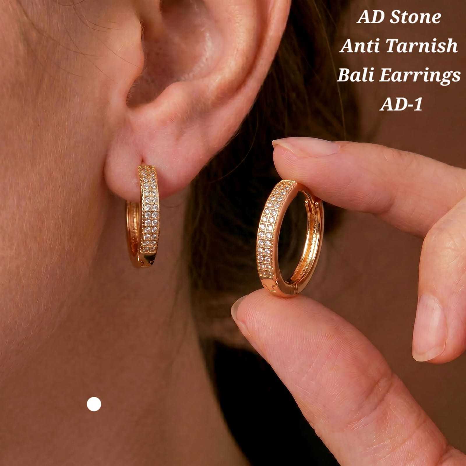YNF Wholesale Brass Stud Earrings  | Surat Manufacturer